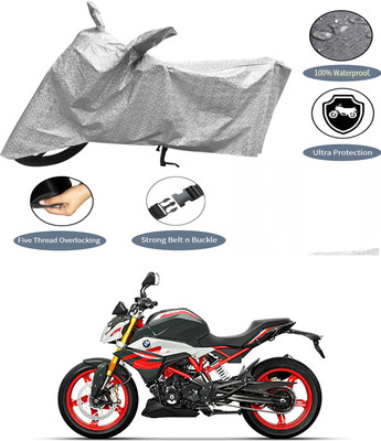 AutoGalaxy Waterproof Two Wheeler Cover for BMW(G 310 R, Silver)