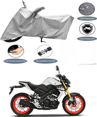 AutoGalaxy Waterproof Two Wheeler Cover for Yamaha(MT-15, Silver)