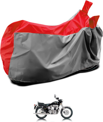 GOSHIV-car and bike accessories Two Wheeler Cover for Royal Enfield(Machismo 350, Grey, Red)