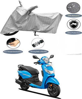 AutoGalaxy Waterproof Two Wheeler Cover for Hero(Pleasure+ 110, Silver)
