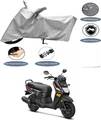 AutoGalaxy Waterproof Two Wheeler Cover for Honda(Cliq, Silver)