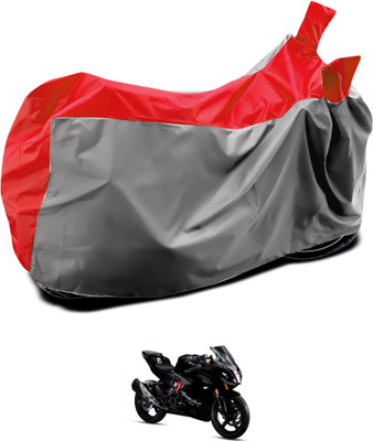 GOSHIV-car and bike accessories Waterproof Two Wheeler Cover for TVS(Apache RR 310, Grey, Blue)