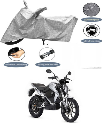 AutoGalaxy Waterproof Two Wheeler Cover for Revolt(RV 300, Silver)