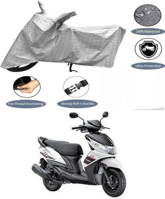AutoGalaxy Waterproof Two Wheeler Cover for Yamaha(Ray Z, Silver)