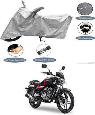 AutoGalaxy Waterproof Two Wheeler Cover for Bajaj(V15, Silver)