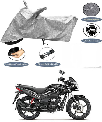 AutoGalaxy Waterproof Two Wheeler Cover for Hero(Passion Xpro, Silver)