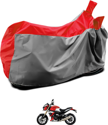 GOSHIV-car and bike accessories Waterproof Two Wheeler Cover for Mahindra(Grey, Blue)