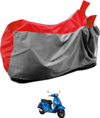 GOSHIV-car and bike accessories Waterproof Two Wheeler Cover for Vespa(Vespa SXL 125, Grey, Blue)