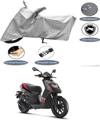 AutoGalaxy Waterproof Two Wheeler Cover for Aprilia(Storm 125, Silver)