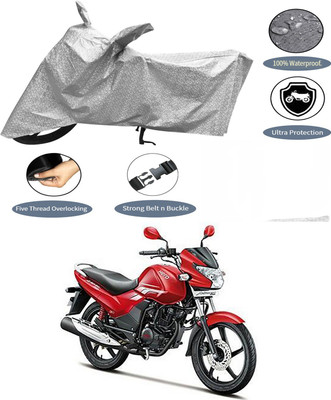 AutoGalaxy Waterproof Two Wheeler Cover for Hero(Achiever, Silver)