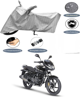 AutoGalaxy Waterproof Two Wheeler Cover for Bajaj(Pulsar 150, Silver)