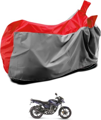 GOSHIV-car and bike accessories Waterproof Two Wheeler Cover for Bajaj(Pulsar 135 LS DTS-i, Grey, Blue)