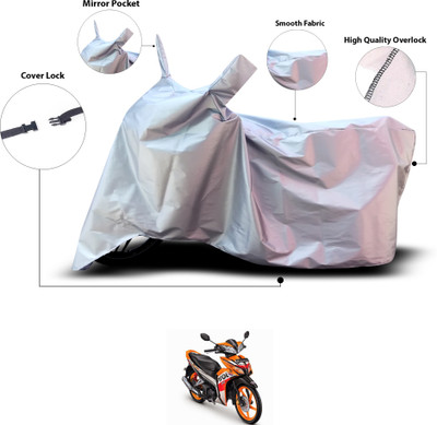 GOSHIV-car and bike accessories Waterproof Two Wheeler Cover for Honda(Blade 125, Silver)