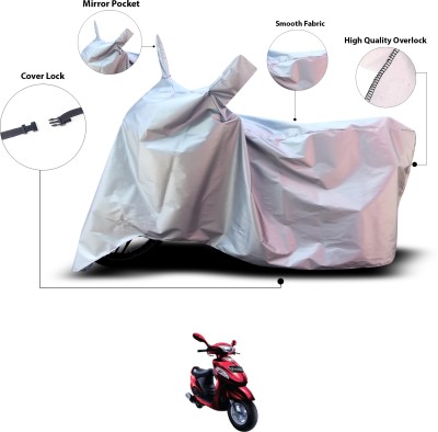 GOSHIV-car and bike accessories Waterproof Two Wheeler Cover for Mahindra(Rodeo RZ, Silver)