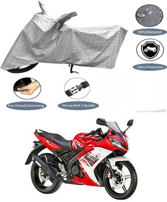 AutoGalaxy Waterproof Two Wheeler Cover for Yamaha(YZF R15 S, Silver)
