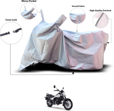 GOSHIV-car and bike accessories Waterproof Two Wheeler Cover for Bajaj(Avenger Street 220, Silver)