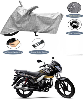 AutoGalaxy Waterproof Two Wheeler Cover for Mahindra(Centuro, Silver)