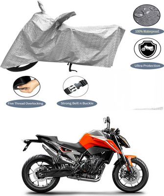 AutoGalaxy Waterproof Two Wheeler Cover for KTM(790 Duke, Silver)