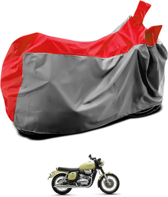 GOSHIV-car and bike accessories Waterproof Two Wheeler Cover for JAWA(Grey, Blue)