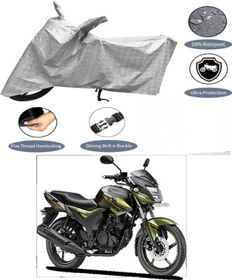 AutoGalaxy Waterproof Two Wheeler Cover for Yamaha(SZ-RR, Silver)