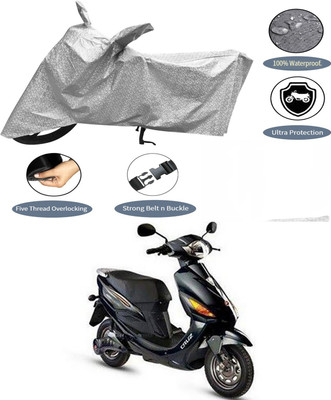 AutoGalaxy Waterproof Two Wheeler Cover for Hero(Electric Cruz, Silver)