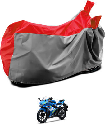GOSHIV-car and bike accessories Waterproof Two Wheeler Cover for Suzuki(GSX R150, Grey, Blue)