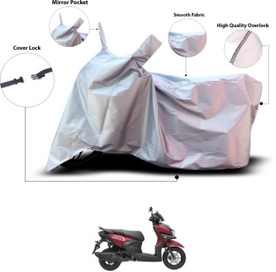 GOSHIV-car and bike accessories Waterproof Two Wheeler Cover for Yamaha(Ray ZR, Silver)