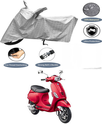 AutoGalaxy Waterproof Two Wheeler Cover for Vespa(Vespa SXL, Silver)