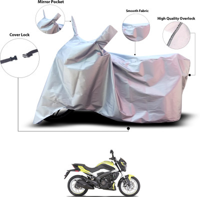 GOSHIV-car and bike accessories Waterproof Two Wheeler Cover for Bajaj(Dominar 250, Silver)