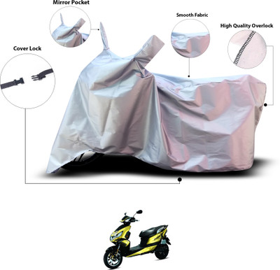 GOSHIV-car and bike accessories Waterproof Two Wheeler Cover for Okinawa(i-Praise, Silver)