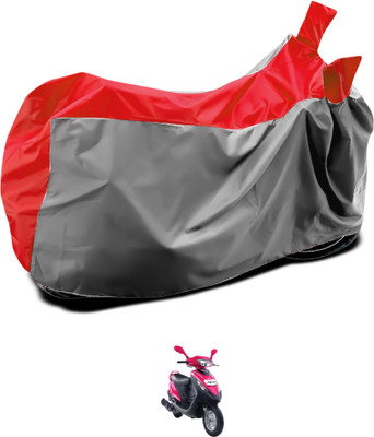 GOSHIV-car and bike accessories Waterproof Two Wheeler Cover for Mahindra(Flyte, Grey, Blue)