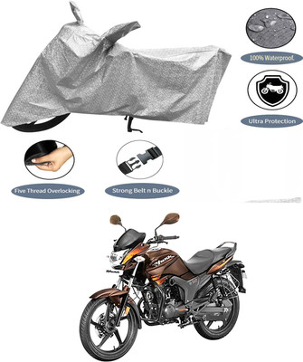 AutoGalaxy Waterproof Two Wheeler Cover for Hero(Hunk, Silver)