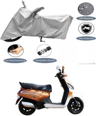 Ascension Waterproof Two Wheeler Cover for Mahindra(Gusto 125, Silver)