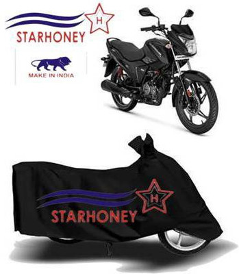 STAREHONEY Waterproof Two Wheeler Cover for Bajaj(Discover 110, Black, Blue, Grey, Red, Yellow)