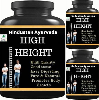 Hindustan Ayurveda health ayurveda high height banana flavor pack of 3 height gainer(3 x 0.1 kg)