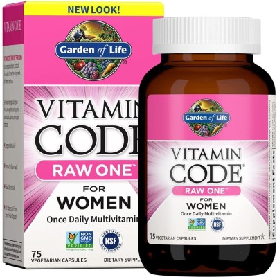 Garden Of Life Vitamin Code Raw One for Women, 75 Capsules(75 Capsules)