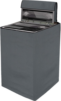 YELLOW WEAVES Top Loading Washing Machine  Cover(Width: 61 cm, Grey)