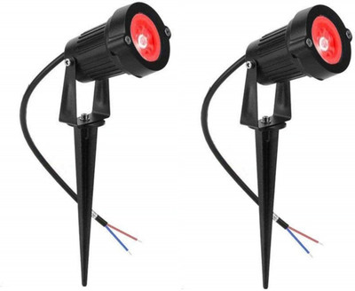 Ravi's Enterprise 3 W Basic Round Plug & Play LED Bulb(Red, Pack of 2)