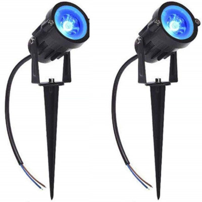 Ravi's Enterprise 3 W Basic Round Plug & Play LED Bulb(Blue, Pack of 2)