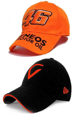 Pramukhraj Enterprise Solid Sports/Regular Cap Cap(Pack of 2)