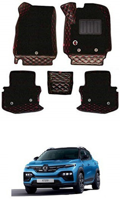 elegant Leatherite 7D Mat For  Renault Kiger(Black, Red)