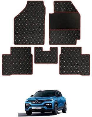 elegant Leatherite Standard Mat For  Renault Kiger(Black, Red)