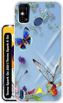 Case Club Back Cover for Tecno Spark 6 Go, Tecno Spark Go 2021(Blue, Grip Case, Silicon, Pack of: 1)