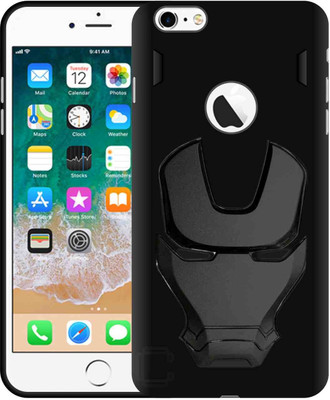 CASE CREATION Back Cover for Apple iPhone 6, Apple iPhone 6s(Black, 3D Case, Silicon, Pack of: 1)