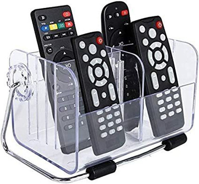 SeaRegal 6 Compartments Acrylic Remote Control Storage(Transparent)