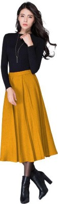 herija Women Two Piece Dress Yellow Dress