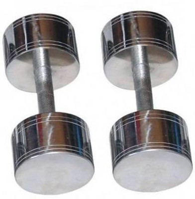 LCARNO Steel Chrome Fixed Weight Dumbbell(3 kg)