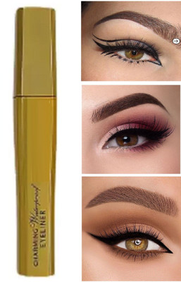 REIMICHI Professional Eyeliner Smudge Proof Waterproof Black Eyeliner For all skin type 6 ml(BLACK)