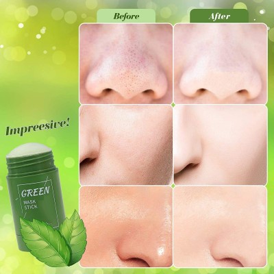 YAWI BEST OIL CONTROL CLAY GREEN TEA FACE MUD MASK STICK ALL SKIN TYPE(40 g)