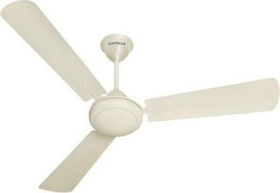 HAVELLS 1200 MM FAN SS-390 MET. PRL WHITE SILVER 1200 mm 3 Blade Ceiling Fan (WHITE SILVER, Pack of 1)